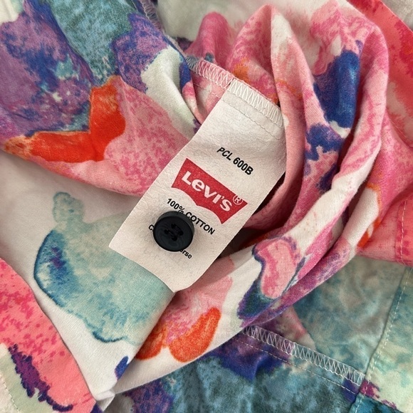 Levi’s Boho Watercolor Floral Sleeveless Mini Dress - Picture 8 of 8